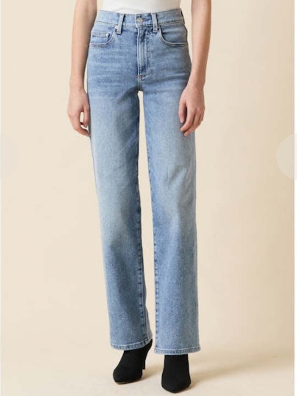LE JEAN 90’s Straight Ankle Jeans in Big Chill